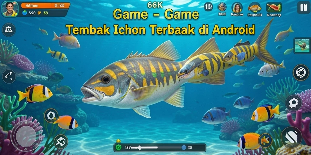 Screenshot gameplay Tembak Ikan yang seru dan menarik.