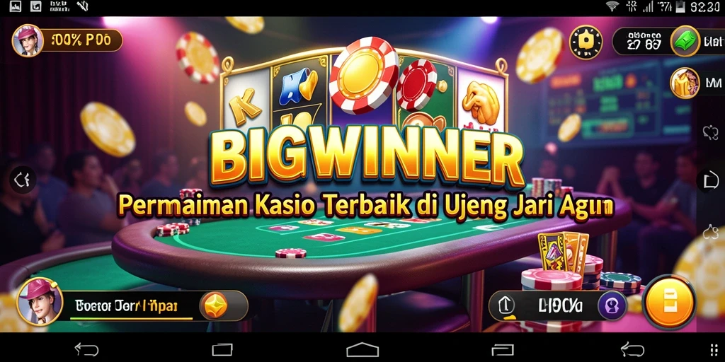 Tampilan gameplay menarik dari BIGWINNER dengan grafis kasino yang memukau.