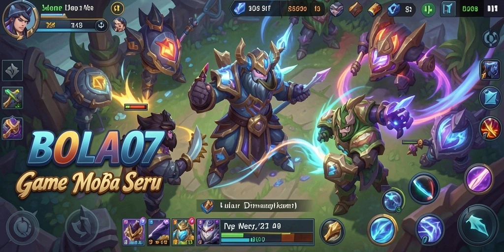 Gameplay seru BOLA07 dalam aksi MOBA.