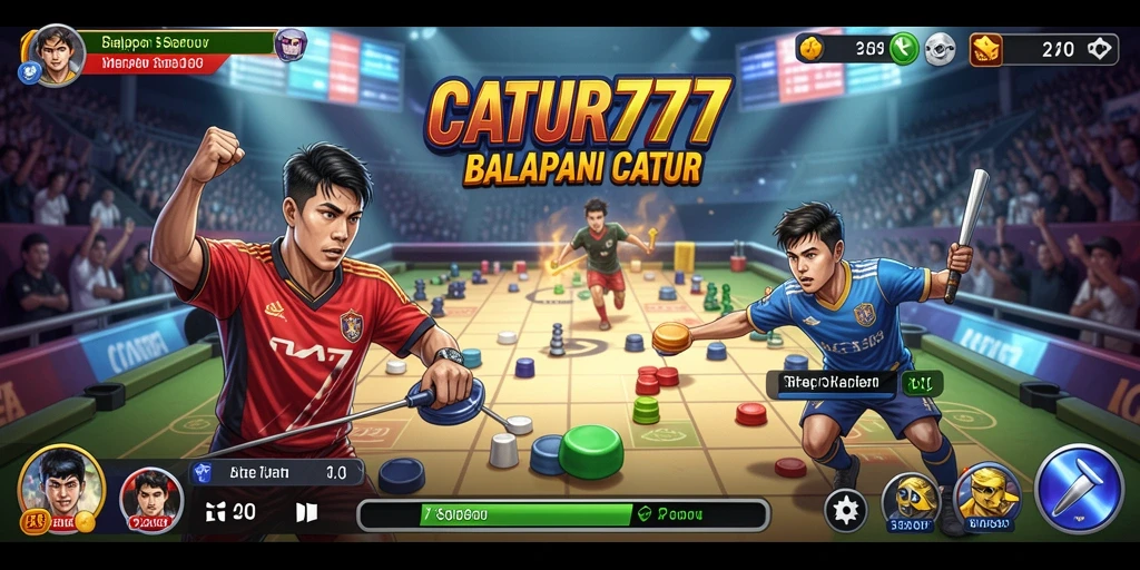Tampilan gameplay seru dari CATUR777 dengan balapan yang mendebarkan.