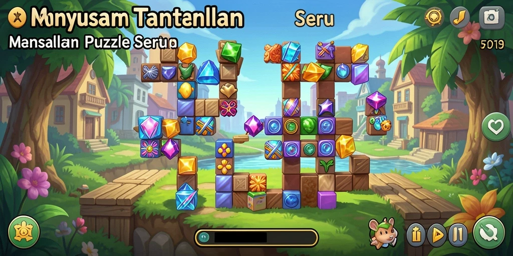 Screenshot utama HARAPJP menampilkan gameplay puzzle yang seru.