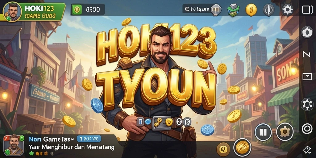Tampilan menarik gameplay HOKI123 dengan strategi bisnis yang menarik.