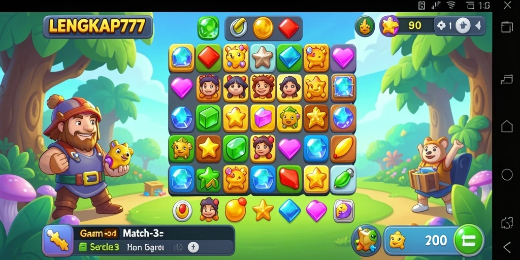 Tangkapan layar gameplay LENGKAP777 yang menarik dan penuh warna.