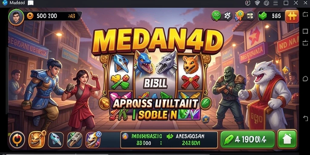 Tampilan antarmuka utama MEDAN4D yang sederhana dan fungsional.
