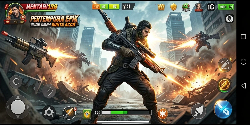 Tampilan gameplay MENTARI138 yang penuh aksi dan seru.