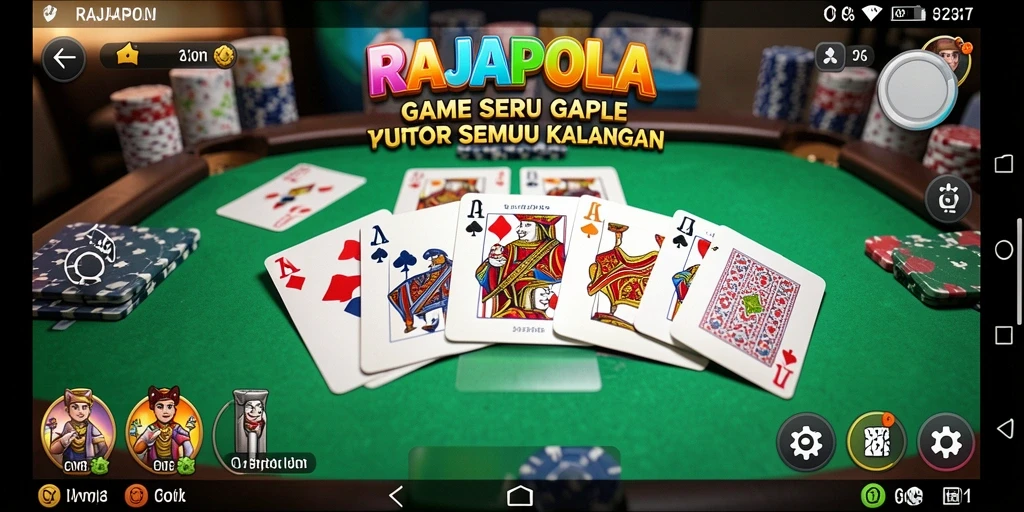 Screenshot gameplay Gaple yang menarik di RAJAPOLA.