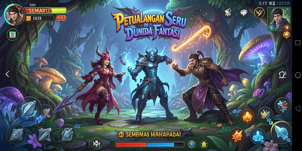 Tampilan gameplay SEMAR123 yang menakjubkan saat menjelajahi dunia petualangan.