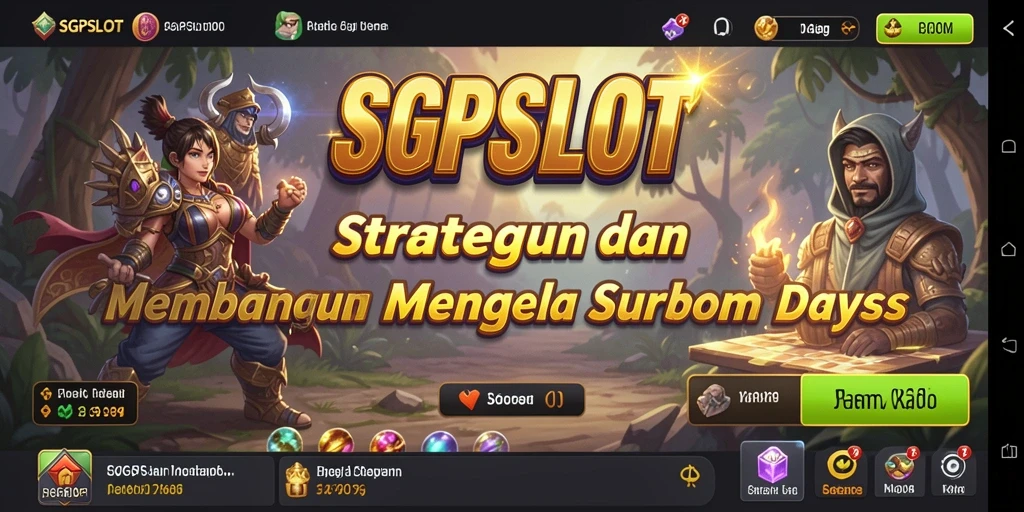 Tampilan gameplay SGPSLOT yang epik dalam pertempuran strategi.