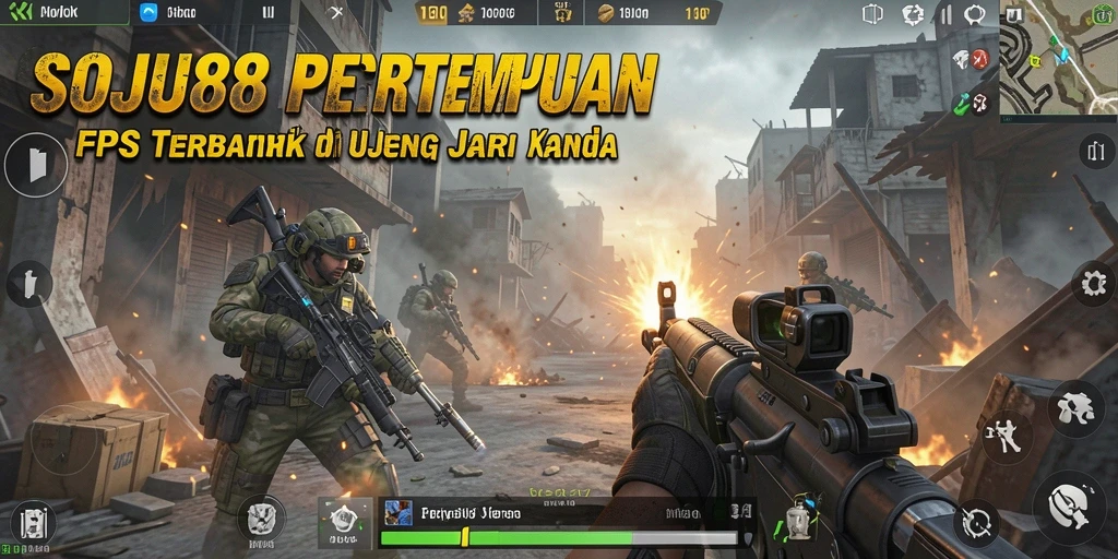 Tampilan seru dalam pertempuran FPS di SOJU88.