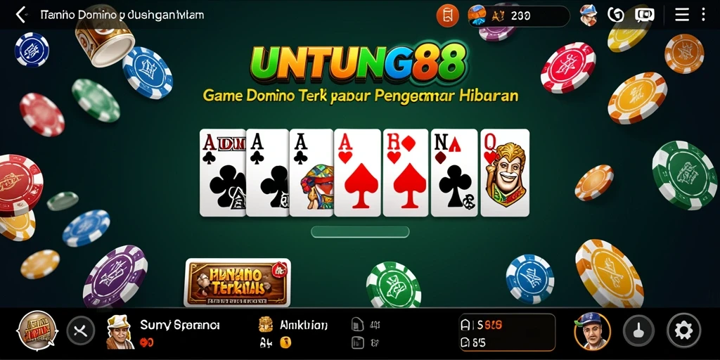 Tampilan gameplay menarik dari UNTUNG88 dengan Domino.