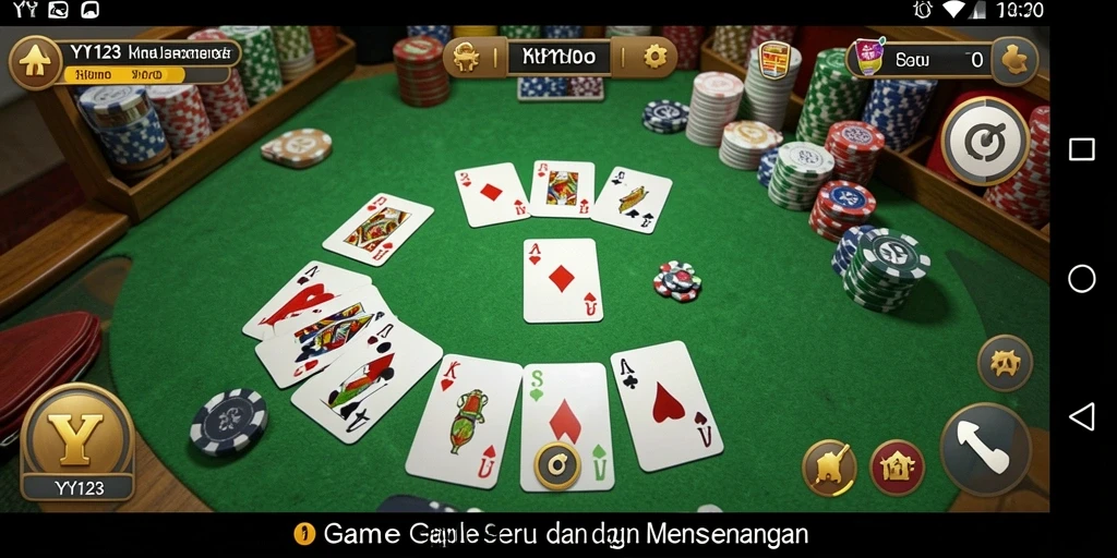 Tangkapan layar permainan Gaple dengan tampilan antarmuka yang menarik.
