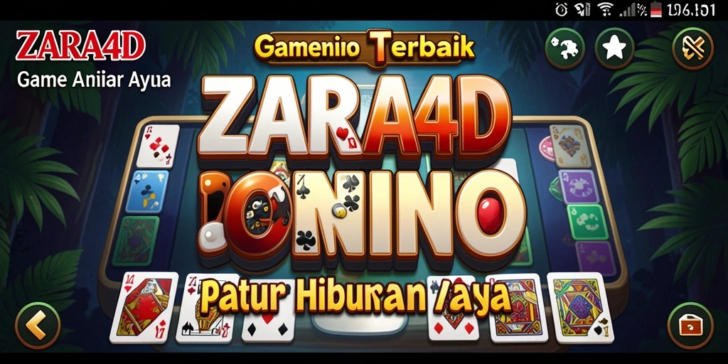 Gameplay seru di ZARA4D dengan domino dan kartu.